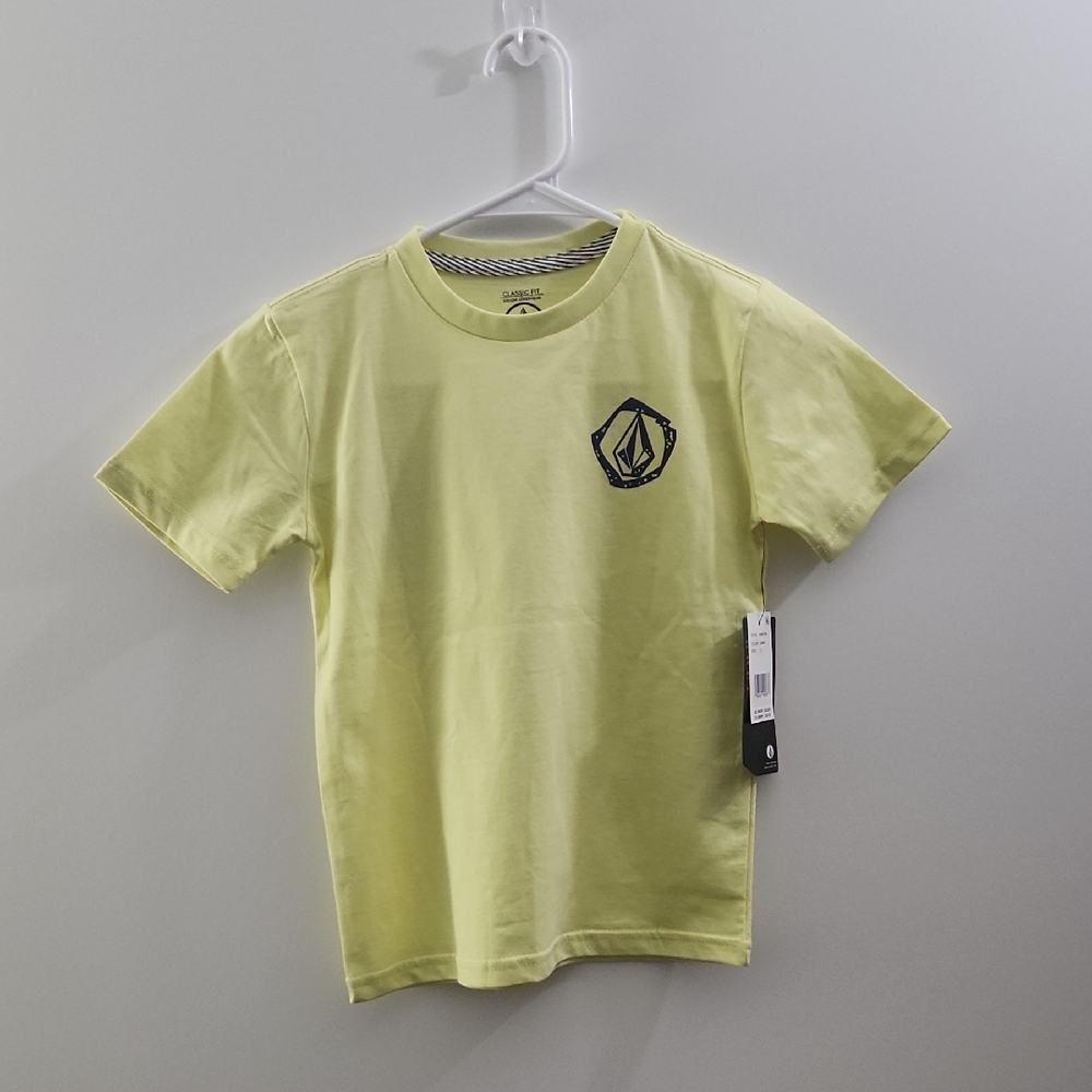 Volcom Kids Light Yellow Short Sleeve Tee